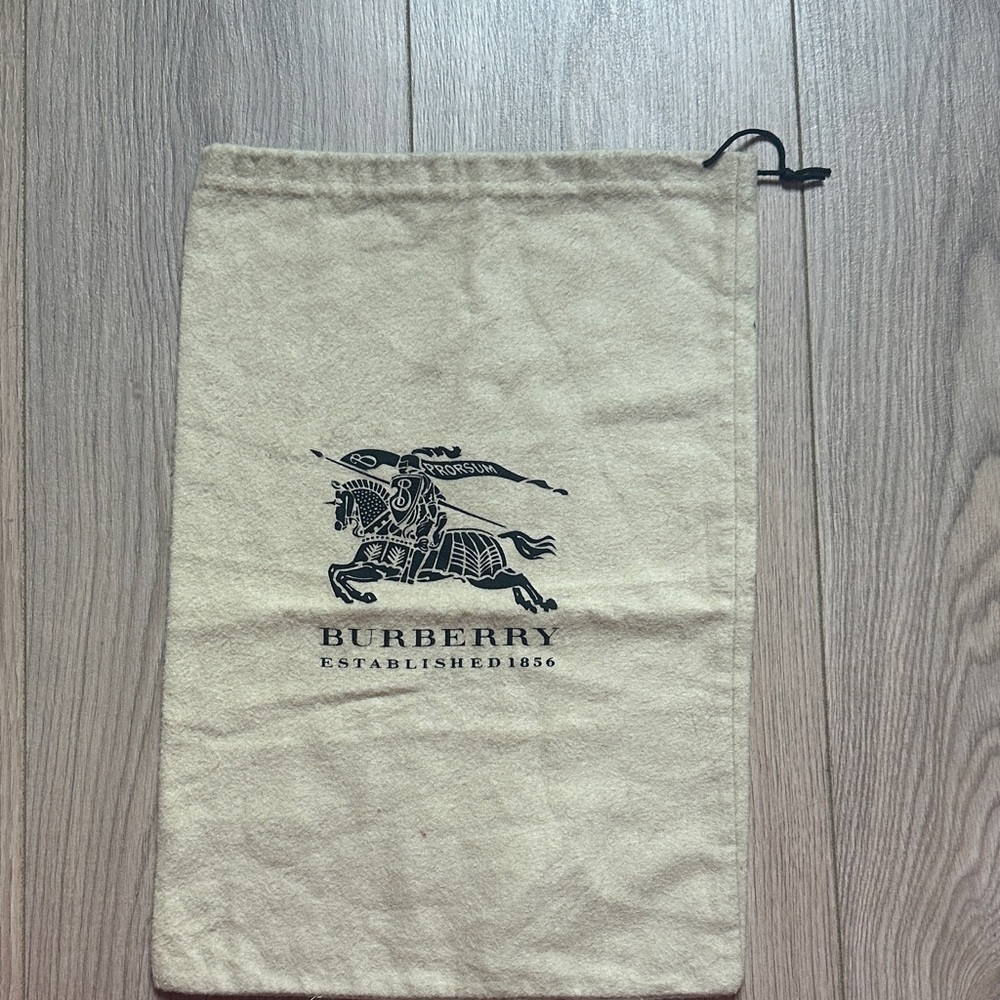 Burberry Beige Drawstring Pouch - image 1